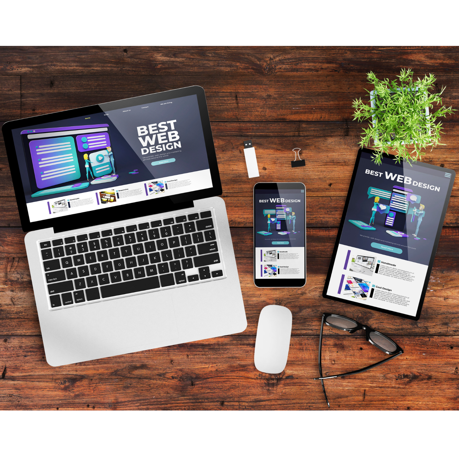 web design mockup