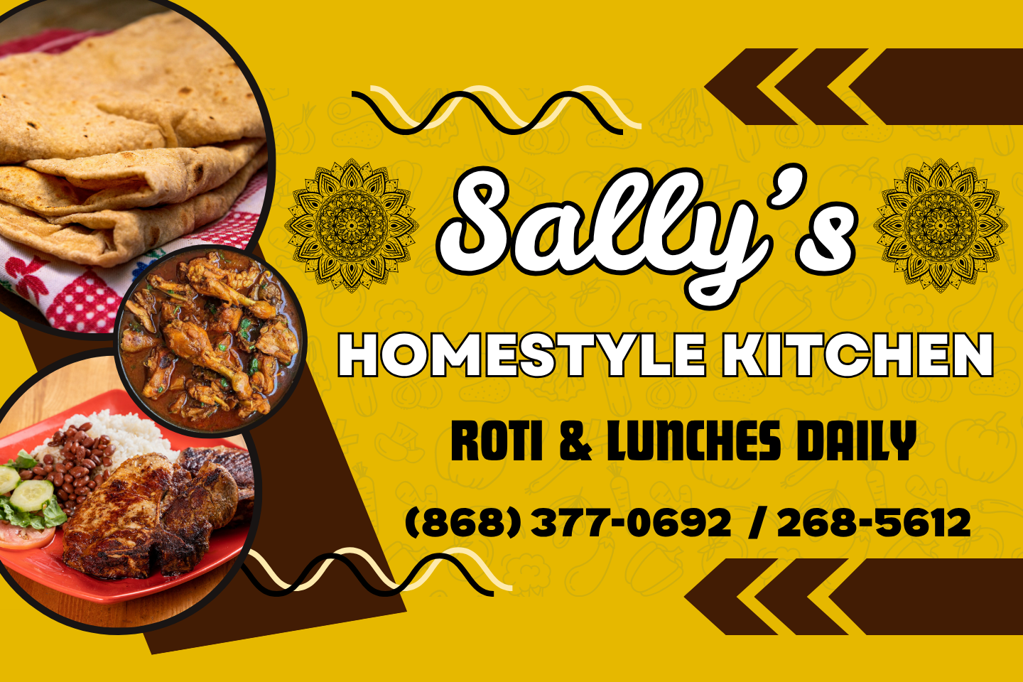 Sally's Homestyle Kitchen Banner Design